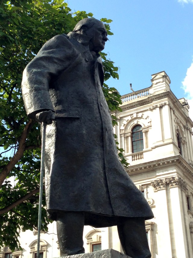 Statue by in Parliament Square, London