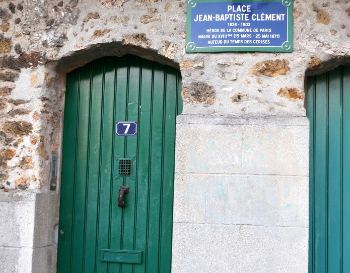 Two doors on Place Jean-Baptiste Clement, Montmartre