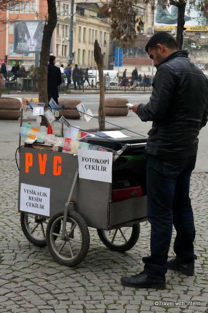 High tech meets low tech - street photocopying service