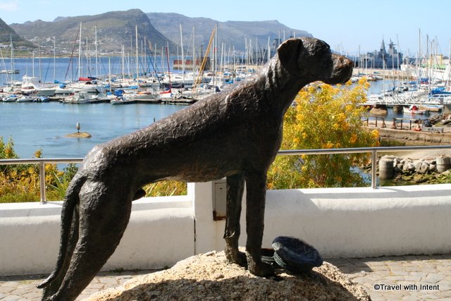 Memorial to a famous sailor in Jubilee Square, Simonstown, Western Cape