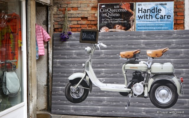 Lambretta mural in Venice