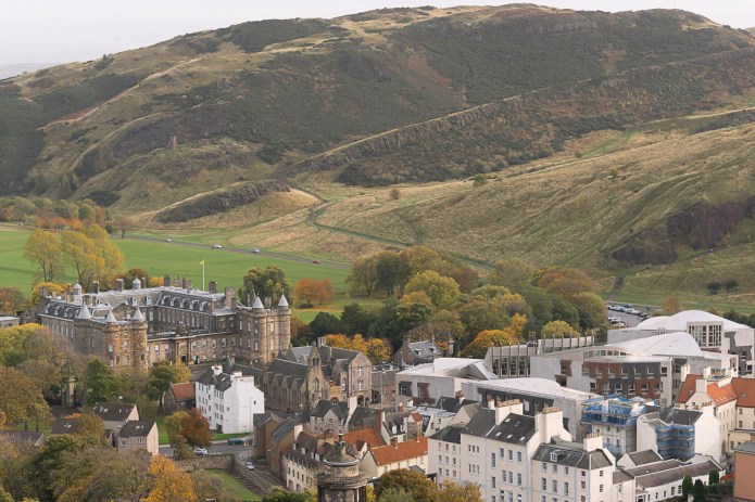 ... and Hollyrood Palace and Arthur's Seat