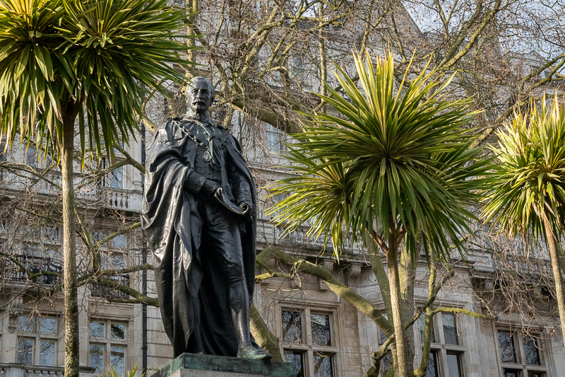 Statue of Henry Bartle Frere on embankment, London