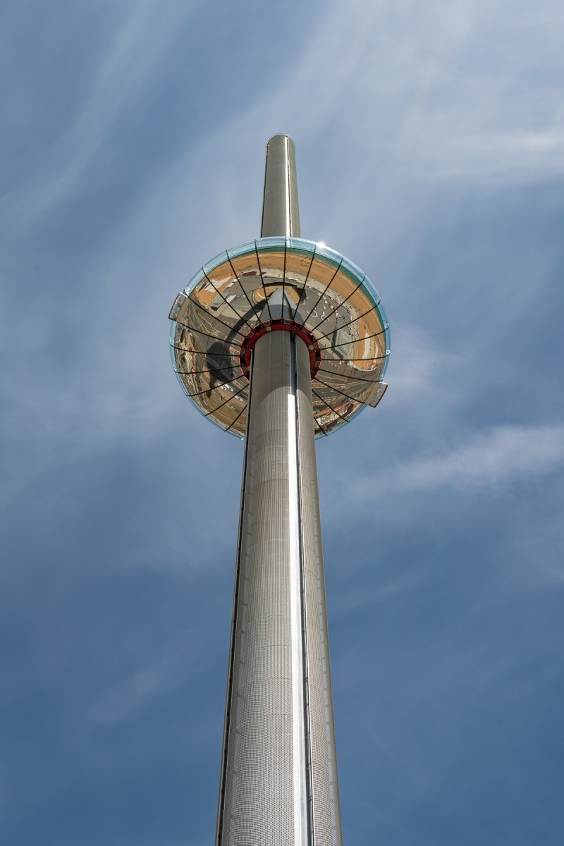 Brighton i360 tower from below