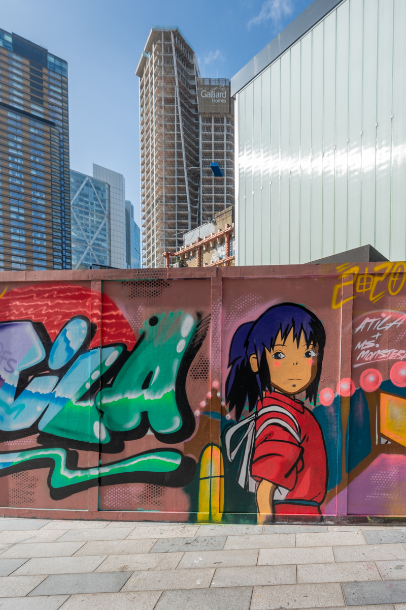 Cartoon street art by Atila