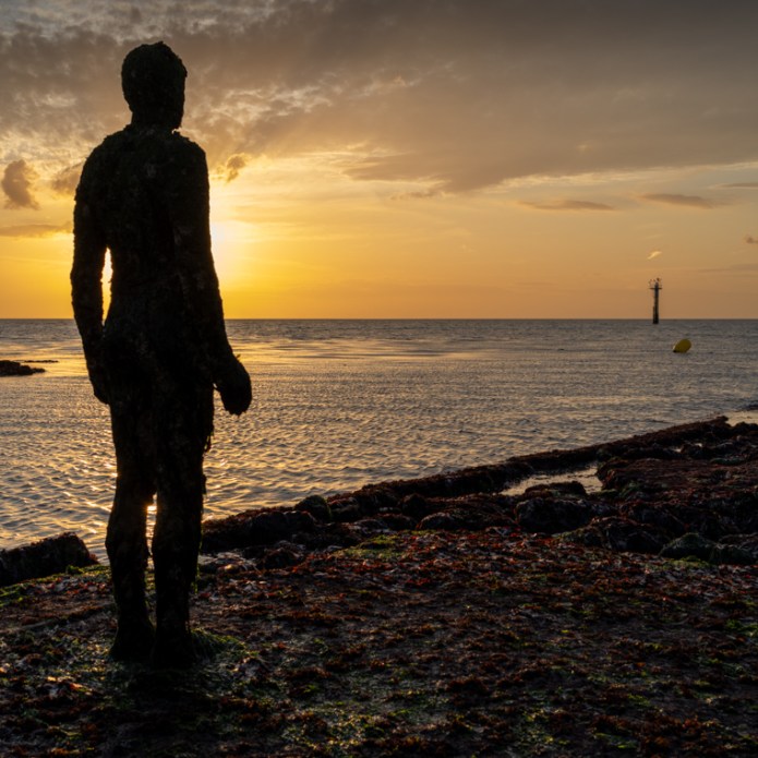 A lone silhouette enjoying the&nbsp;view